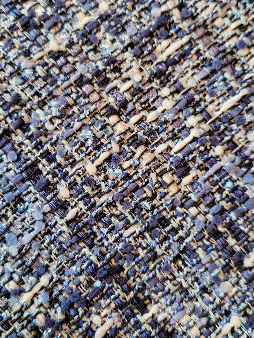 Brooks Brothers Blue Tweed Sleeveless A-Line Dress NWT Size 10 - Picture 6 of 6